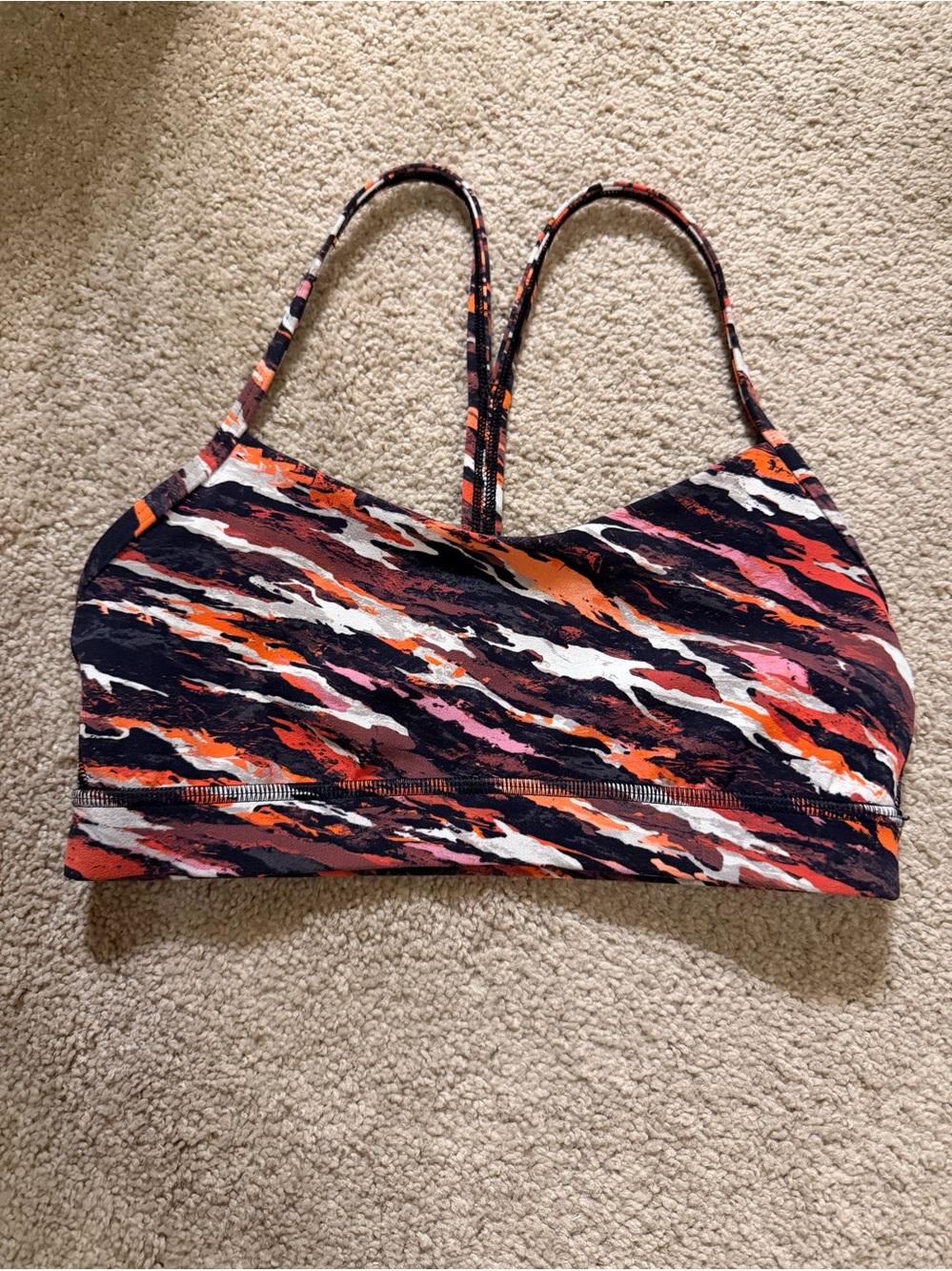Lululemon Align Tank Sports Bra Lunar New Year Tiger Tide Smoky Red 6